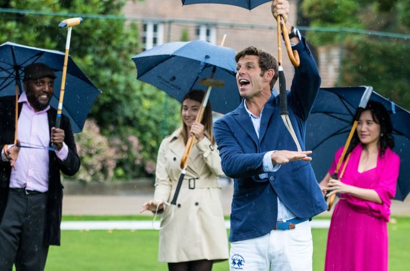 L to R Andre McLeod Sophie Spencer Malcolm Borwick Lisa Huang